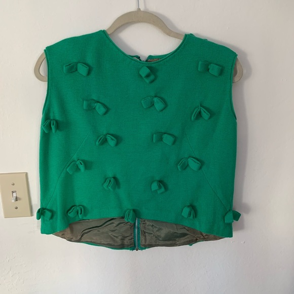 Vintage Bow Sweater Top - Picture 1 of 6